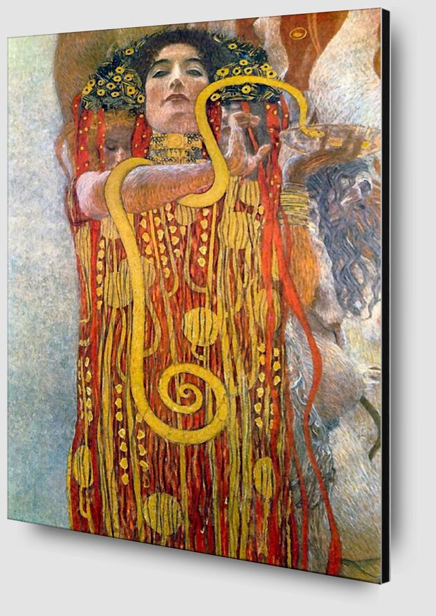 Hygiène - Gustav Klimt de AUX BEAUX-ARTS Zoom Alu Dibond Image