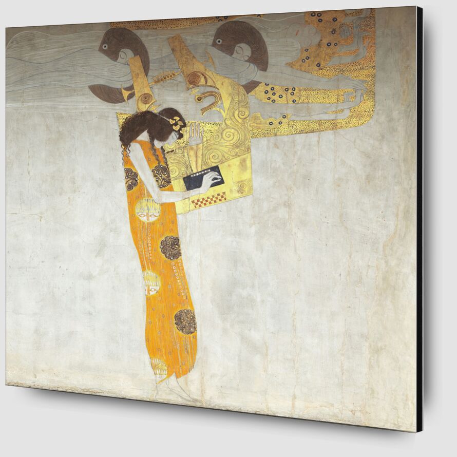 Beethovenfrieze, allégorie de la poésie - Gustav Klimt de AUX BEAUX-ARTS Zoom Alu Dibond Image