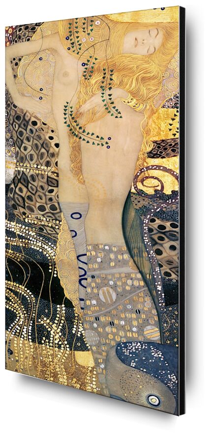 Water Snakes I - Gustav Klimt from Fine Art, Prodi Art, KLIMT, snake, woman, painting, gold, hair