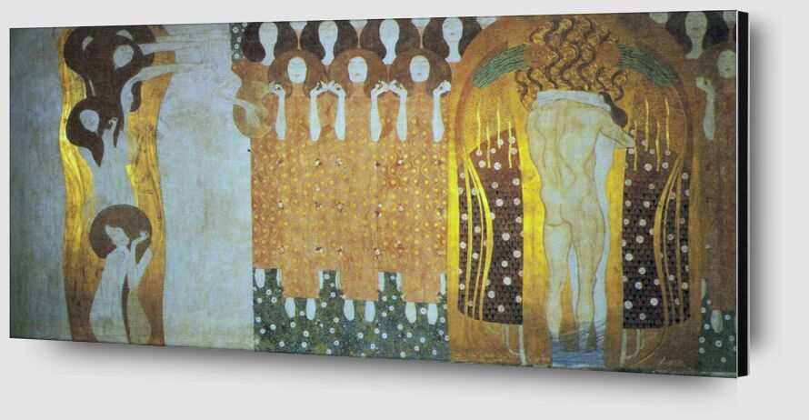 La Frise Beethoven - Gustav Klimt de AUX BEAUX-ARTS Zoom Alu Dibond Image