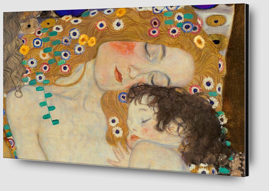 Mère et enfant (détail dans Les trois âges de la femme) - Gustav Klimt de AUX BEAUX-ARTS Zoom Alu Dibond Image