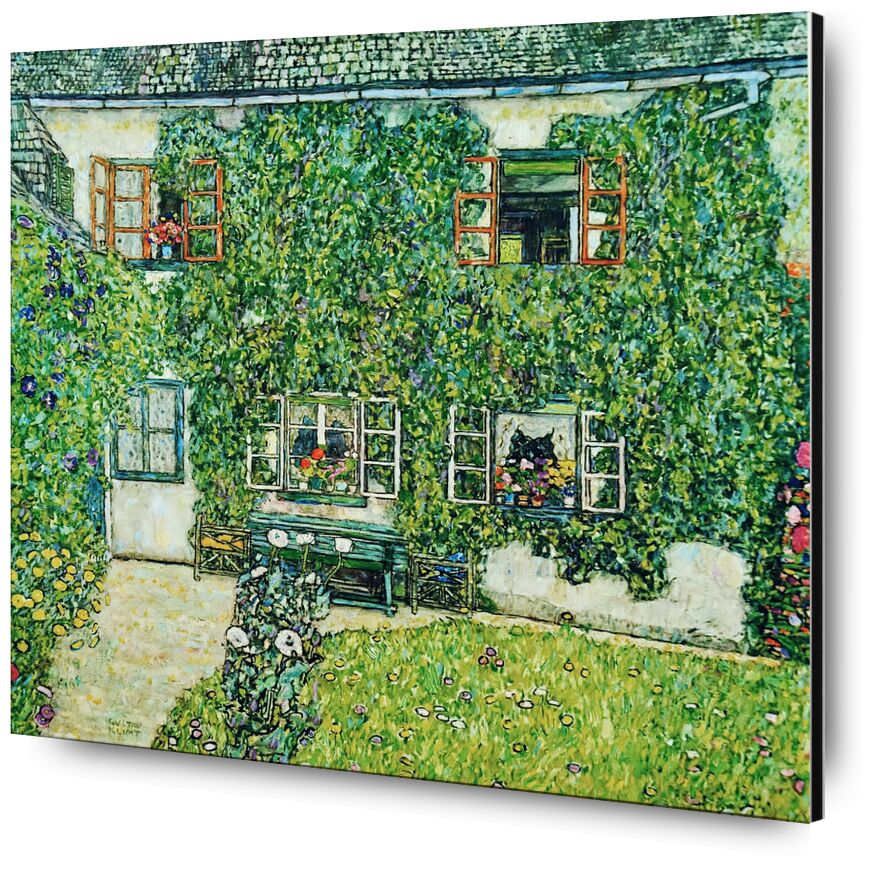Maison forestière à Weissenbach sur l'Attersee-Lake - Gustav Klimt de AUX BEAUX-ARTS, Prodi Art, KLIMT, maison, campagne, nature, maison de campagne