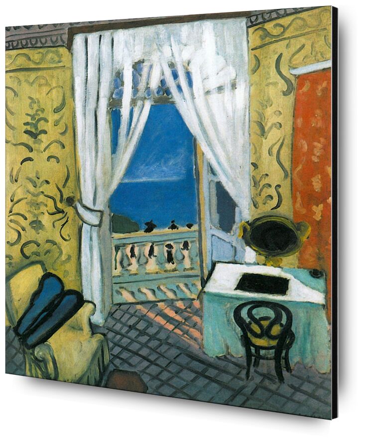 Still Life with Violin Case - Henri Matisse desde Bellas artes, Prodi Art, Matisse, violín, música, mar, ventana, sala