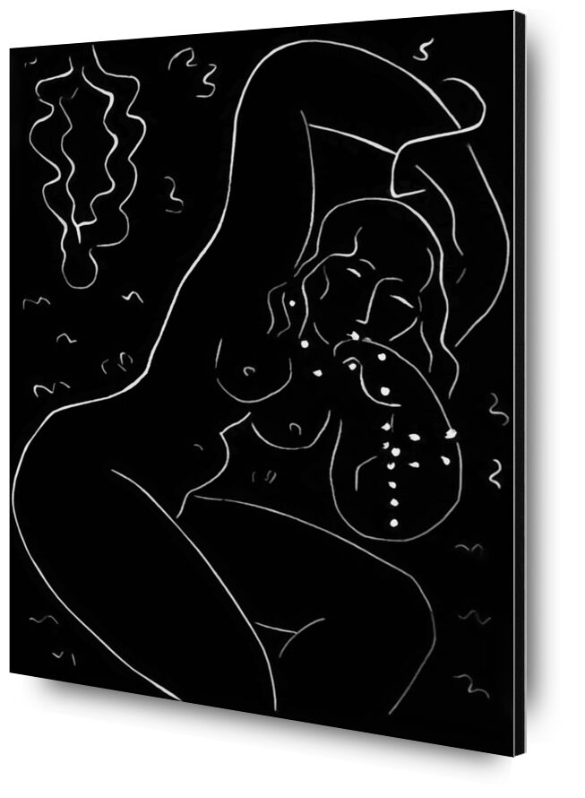 Nude with Bracelet - Henri Matisse desde Bellas artes, Prodi Art, Matisse, blanco y negro, dibujo, lápiz, desnudo, mujer, joyería, pulsera