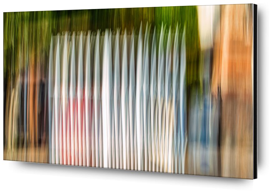Les grilles du portail en ICM de Céline Pivoine Eyes, Prodi Art, paysage urbain, paysage, lignes, Photographie abstraite, art abstrait, flou artistique, Mouvement intentionnel de la caméra, ICM, Portail, Grilles