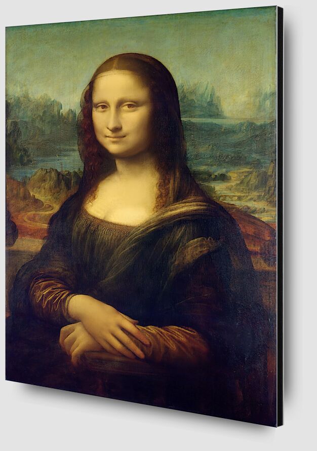 La Joconde -  Léonard de Vinci de AUX BEAUX-ARTS Zoom Alu Dibond Image