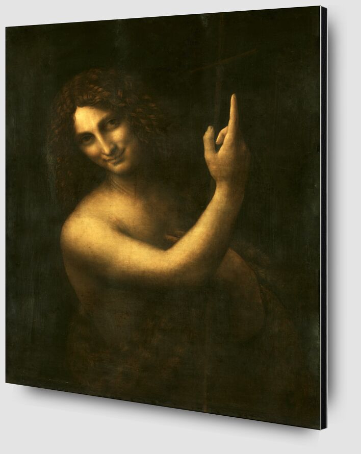 Saint Jean Baptiste - Léonard de Vinci de AUX BEAUX-ARTS Zoom Alu Dibond Image