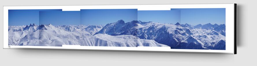 Alpe d'Huez de Benoit Lelong Zoom Alu Dibond Image