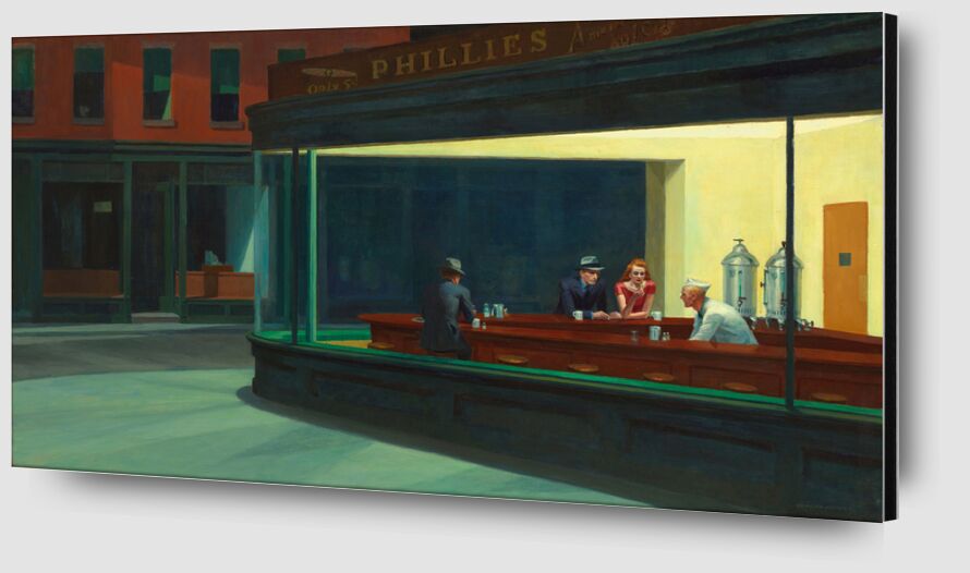 Nighthawks - Edward Hopper from Fine Art Zoom Alu Dibond Image