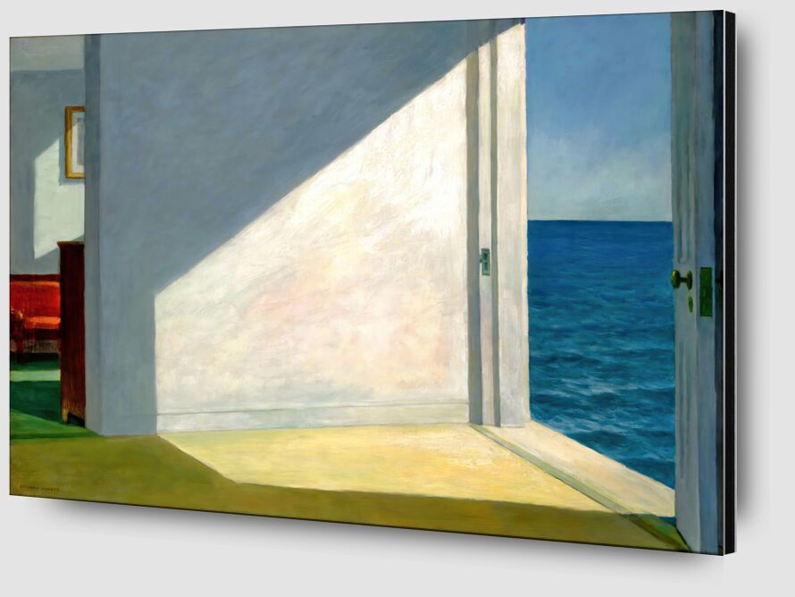 Chambres au Bord de la Mer - Edward Hopper de AUX BEAUX-ARTS Zoom Alu Dibond Image