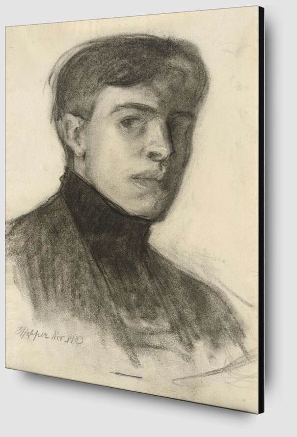 Edward Hopper Self-Portrait desde Bellas artes Zoom Alu Dibond Image