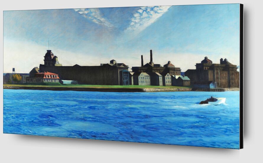Île de Blackwell - Edward Hopper de AUX BEAUX-ARTS Zoom Alu Dibond Image