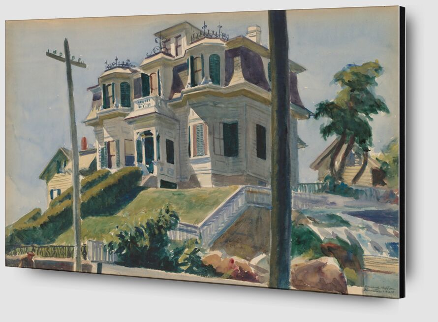 Haskell's House - Edward Hopper de AUX BEAUX-ARTS Zoom Alu Dibond Image