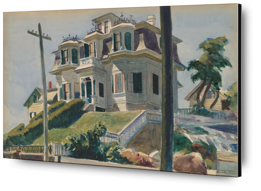Haskell's House - Edward Hopper de AUX BEAUX-ARTS, Prodi Art, Edward Hopper, maison, maison, amérique, painture