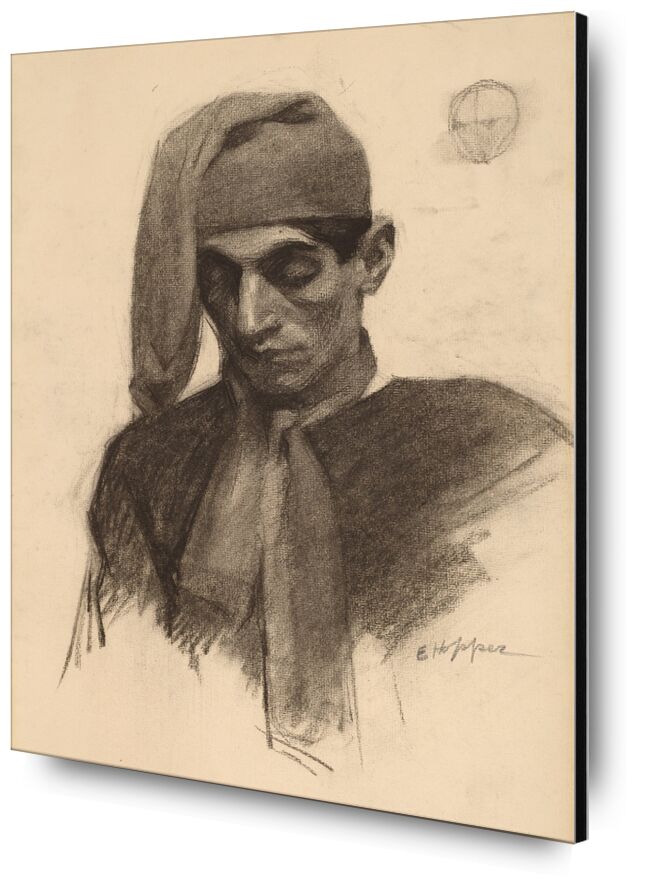 Jimmy Corsini - Edward Hopper from Fine Art, Prodi Art, portrait, Edward Hopper, pencil, pencil drawing, black-and-white