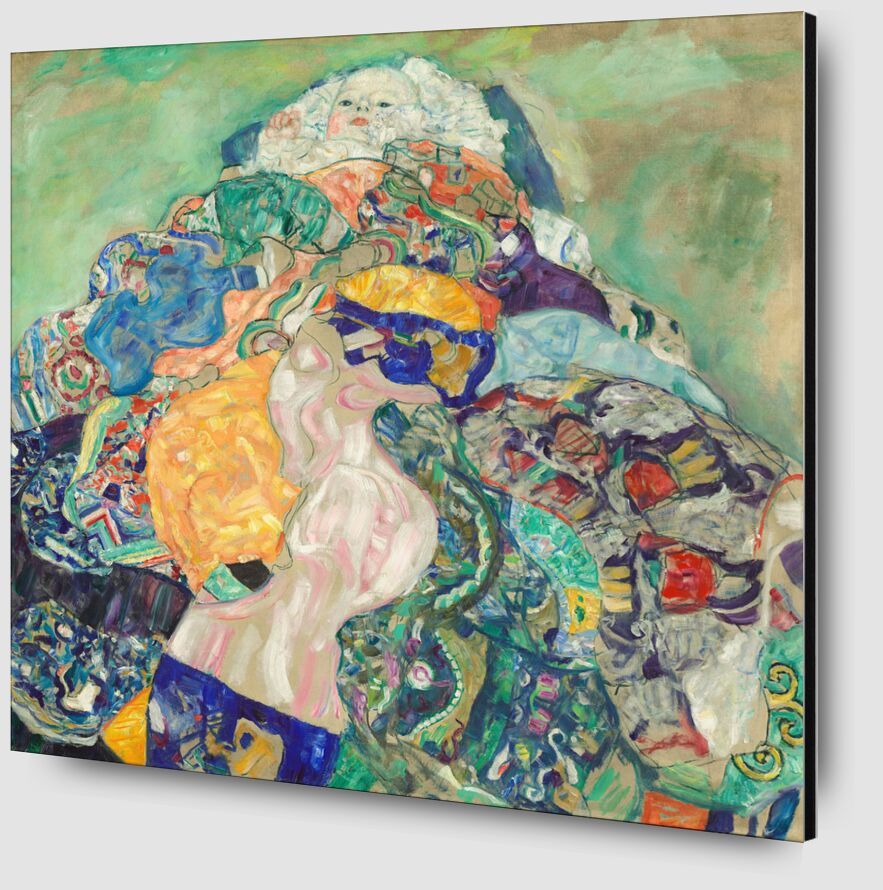 Bébé (berceau) - Gustav Klimt de Beaux-arts Zoom Alu Dibond Image
