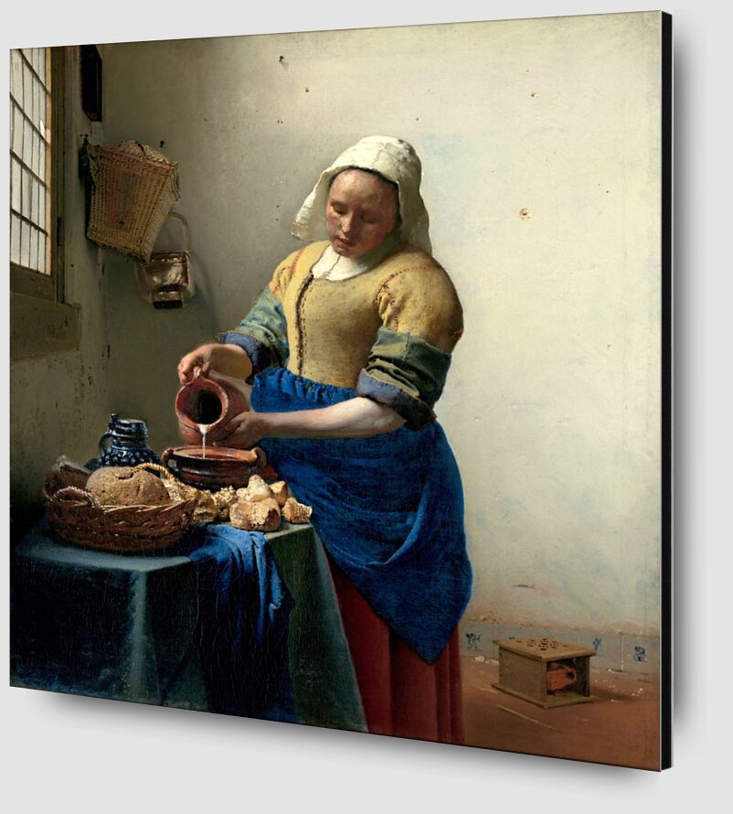 The Milkmaid - Johannes Vermeer from Fine Art Zoom Alu Dibond Image