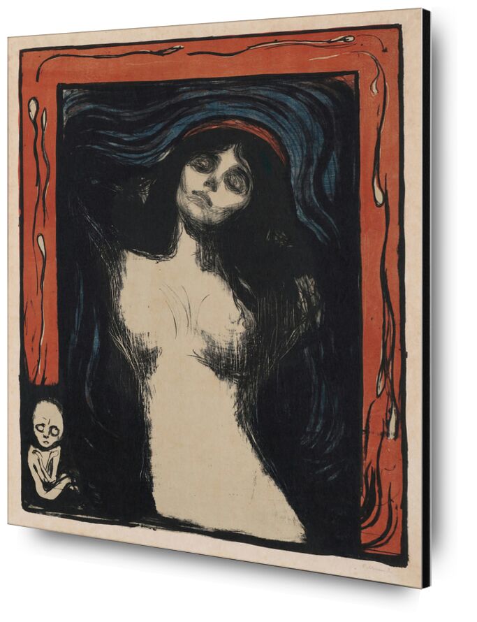 Madonna II desde Bellas artes, Prodi Art, Edvard Munch, desnudo, mujer, dibujo, embarazo