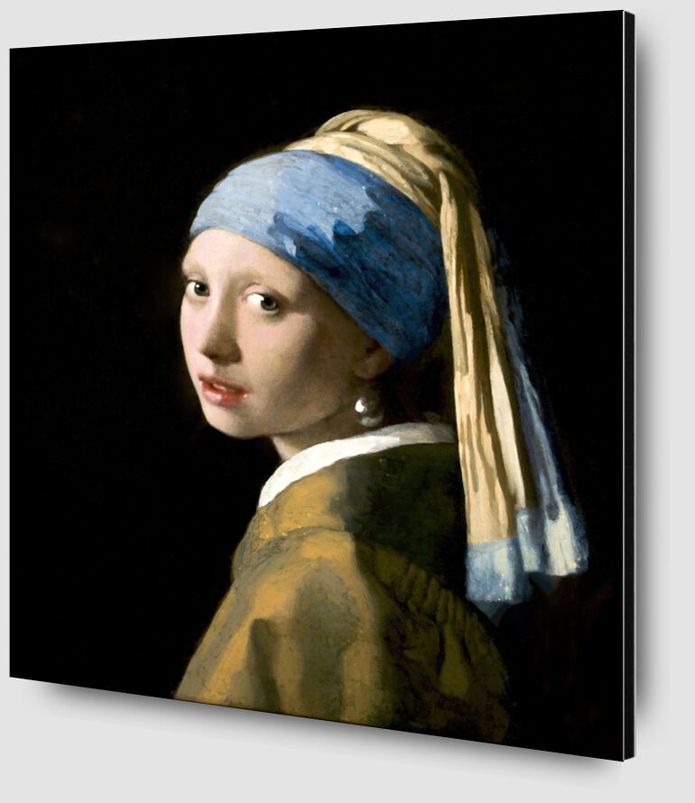 La Chica del Pendiente de Perla desde Bellas artes Zoom Alu Dibond Image