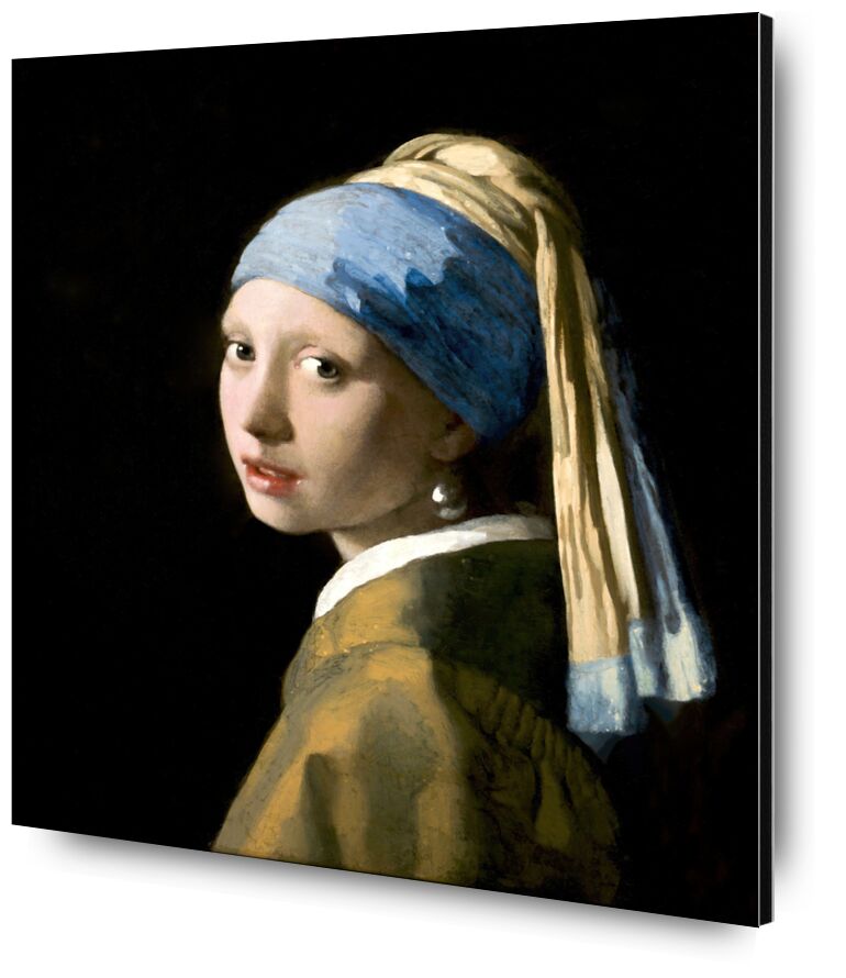 La Chica del Pendiente de Perla desde Bellas artes, Prodi Art, muchacha, retrato, con cuentas, cara, mujer, Johannes Vermeer