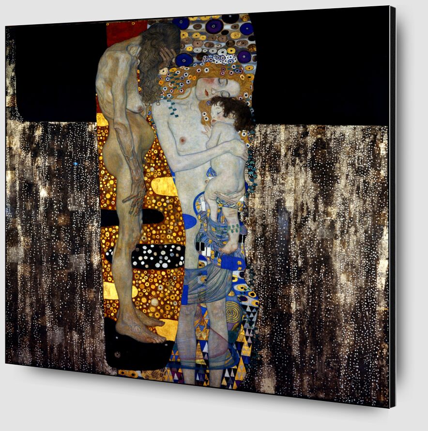 Les trois âges de la femme - Gustav Klimt de Beaux-arts Zoom Alu Dibond Image