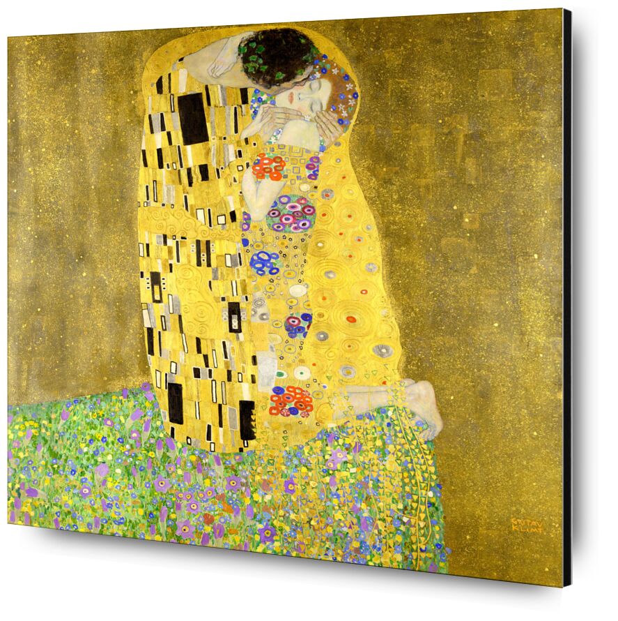 El beso desde Bellas artes, Prodi Art, KLIMT, art nouveau, Beso, hombre, mujer, Pareja, amor, vestido, pintura