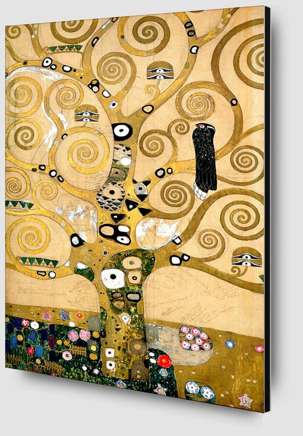 L'arbre de vie - Gustav Klimt de AUX BEAUX-ARTS Zoom Alu Dibond Image