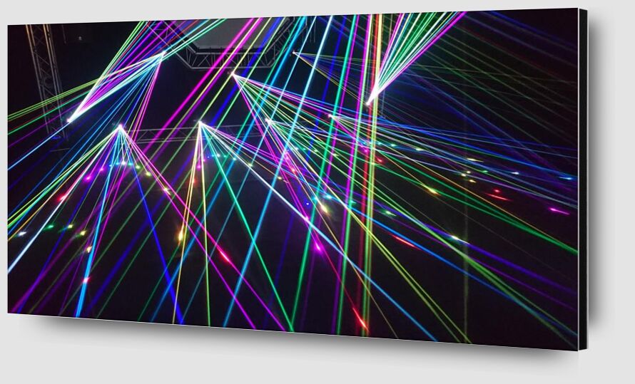 The laser show from Pierre Gaultier Zoom Alu Dibond Image