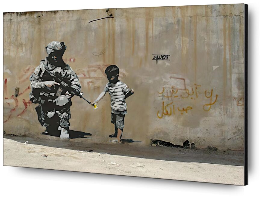 Peace - BANKSY from Fine Art, Prodi Art, Palestine, street art, boy, child, War, peace, BANSKY