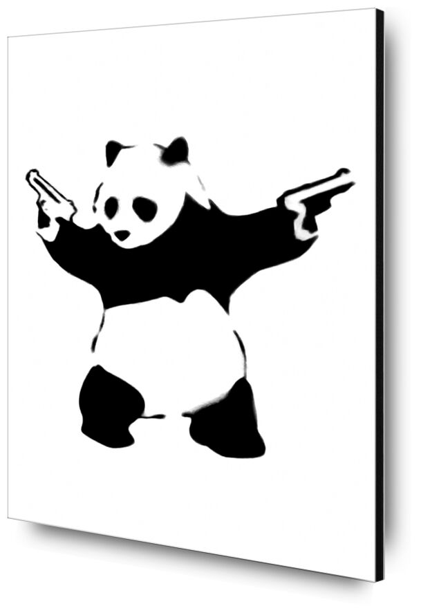Pandamonium - BANKSY desde Bellas artes, Prodi Art, rebelión, armado, panda, arte callejero, Banksy