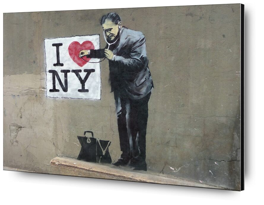 I Love NY - BANKSY de AUX BEAUX-ARTS, Prodi Art, Banksy, New York, art de rue, amour, graffiti