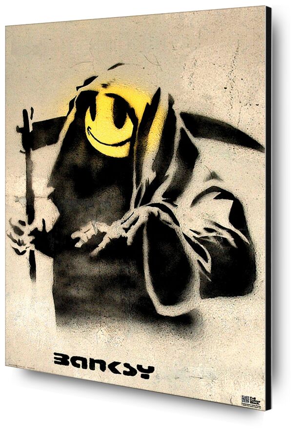 The Reaper von Bildende Kunst, Prodi Art, banksy, Graffiti, Mäher, Smiley