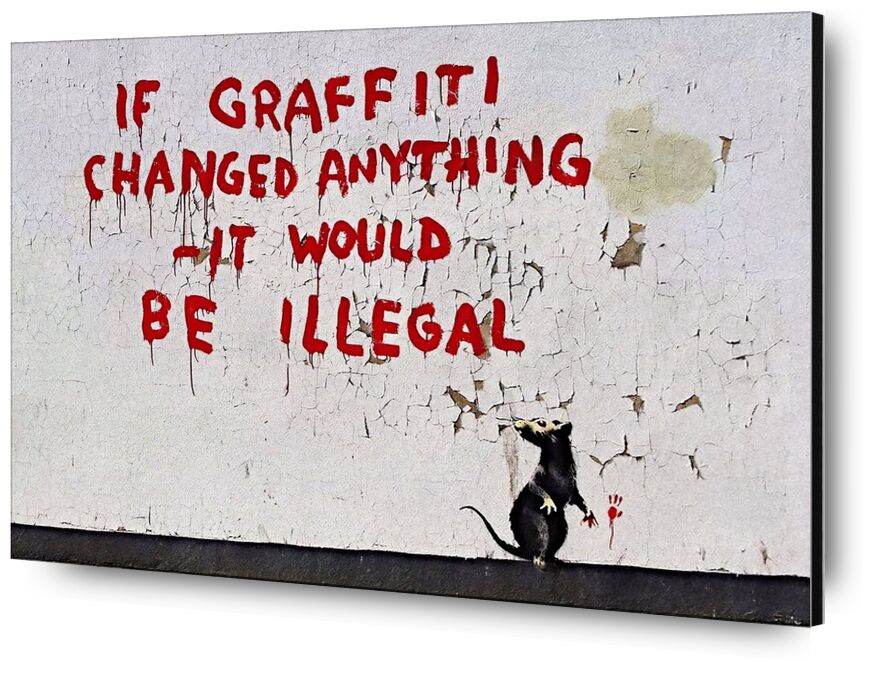 Si le Graffiti changeait quoique ce soit - BANKSY de AUX BEAUX-ARTS, Prodi Art, Banksy, art de rue, rat, graffiti
