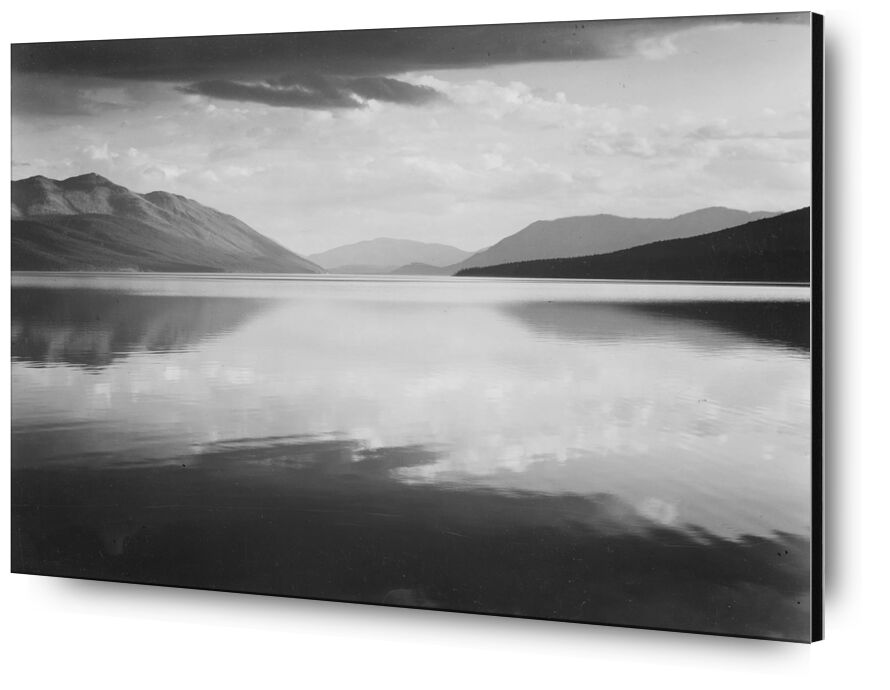 Evening McDonald Lake Glacier National Park desde Bellas artes, Prodi Art, ANSEL ADAMS, parque, lago, blanco y negro, EE.UU.