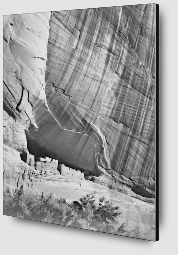 Vue depuis la vallée de la rivière "Canyon De Chelly" National Monument Arizona - Ansel Adams de AUX BEAUX-ARTS Zoom Alu Dibond Image