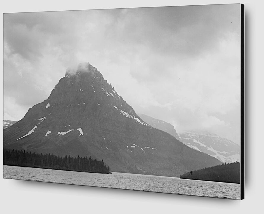 High Lone Mountain Peak Lake In Foreground - Ansel Adams desde Bellas artes Zoom Alu Dibond Image