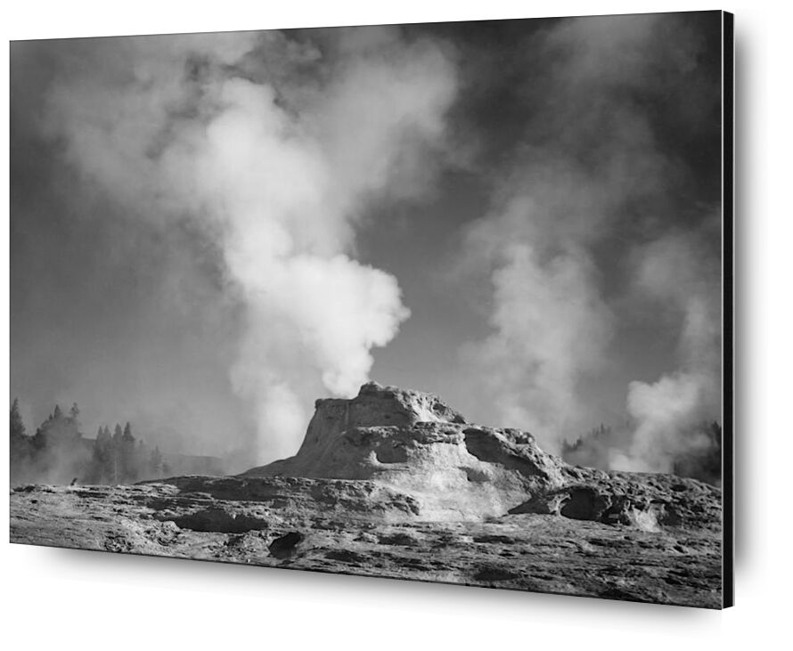 Castle Geyser Cove, Yellowstone - Ansel Adams from Fine Art, Prodi Art, ANSEL ADAMS, Yellowstone, volcano, geyser