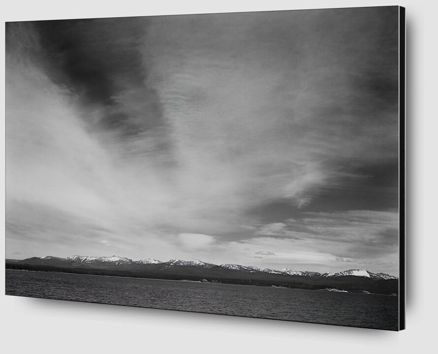Wider Strip Of Mountains "Yellowstone Lake" - Ansel Adams from Fine Art Zoom Alu Dibond Image