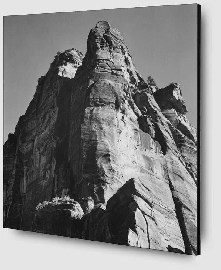 Rock Formation From Below - Ansel Adams desde Bellas artes Zoom Alu Dibond Image