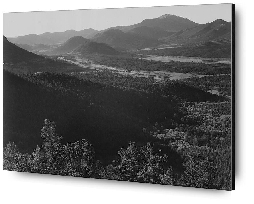 Rocky Mountain National Park von Bildende Kunst, Prodi Art, Rocky Mountains, Schwarz und weiß, Berge, ANSEL ADAMS
