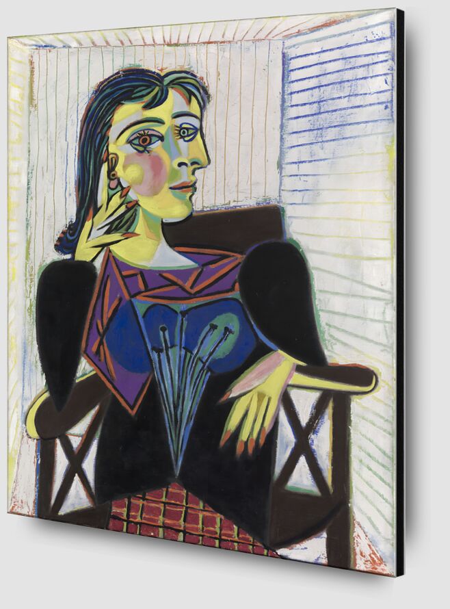 Portrait de Dora Maar - Picasso de AUX BEAUX-ARTS Zoom Alu Dibond Image