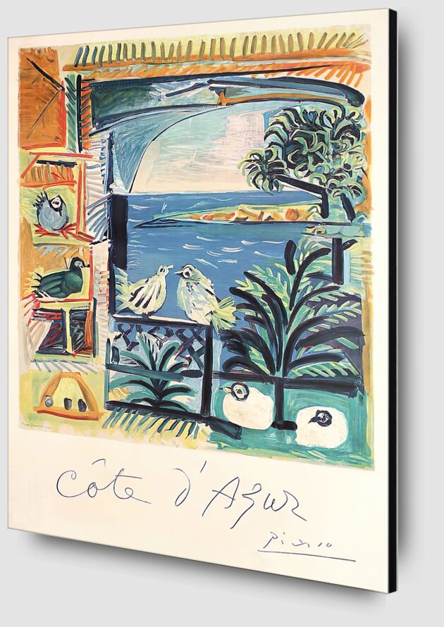 Côte d'Azur - The studio of Velazquez and his Pigeons  desde Bellas artes Zoom Alu Dibond Image