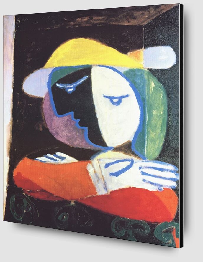 Woman on the Balcony - PIcasso from Fine Art Zoom Alu Dibond Image