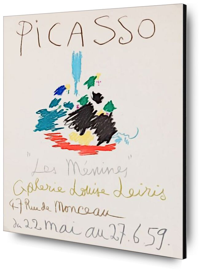 1959, Les Ménines  desde Bellas artes, Prodi Art, póster, dibujo a lápiz, dibujo, picasso