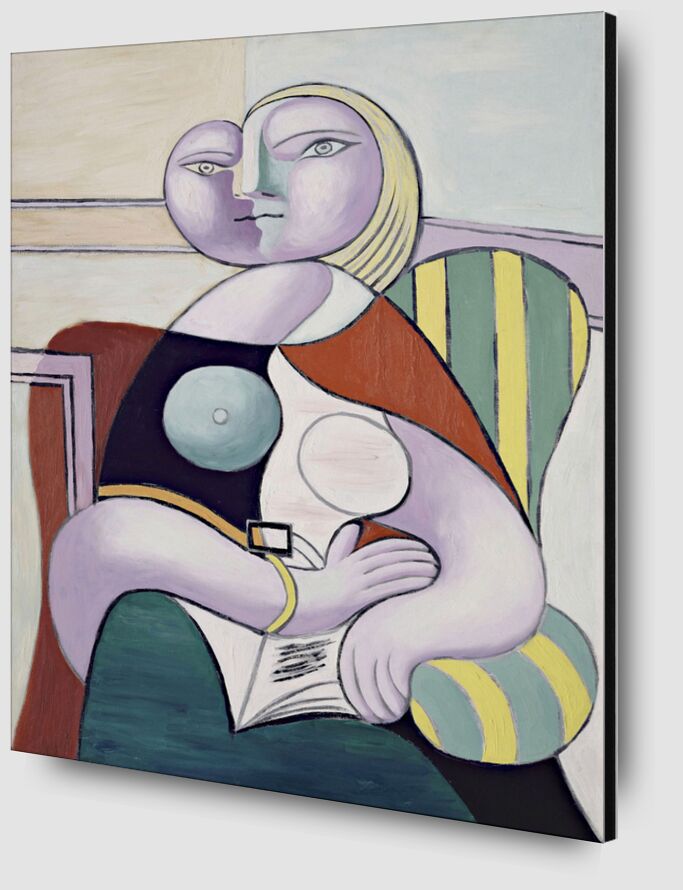 Woman Reading - Picasso from Fine Art Zoom Alu Dibond Image