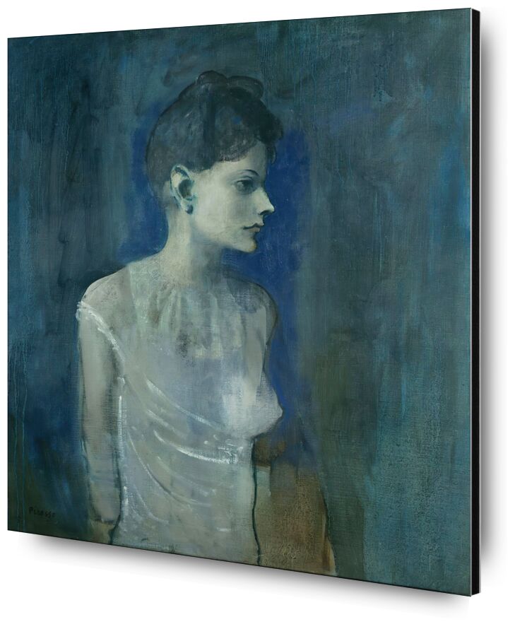 Une fille en chemise - Picasso de AUX BEAUX-ARTS, Prodi Art, picasso, peinture, fille, nue, dénudé