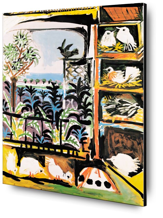 The Pigeons 1957 - Picasso desde Bellas artes, Prodi Art, picasso, pintura, palomas, mar, arena, verano