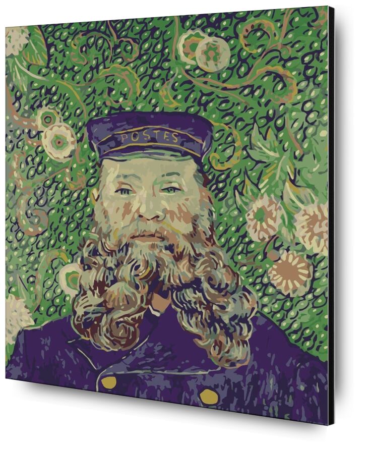 Portrait of the Postman Joseph Roulin - Van Gogh desde Bellas artes, Prodi Art, Van gogh, pintura, retrato, cartero, enviar, correo