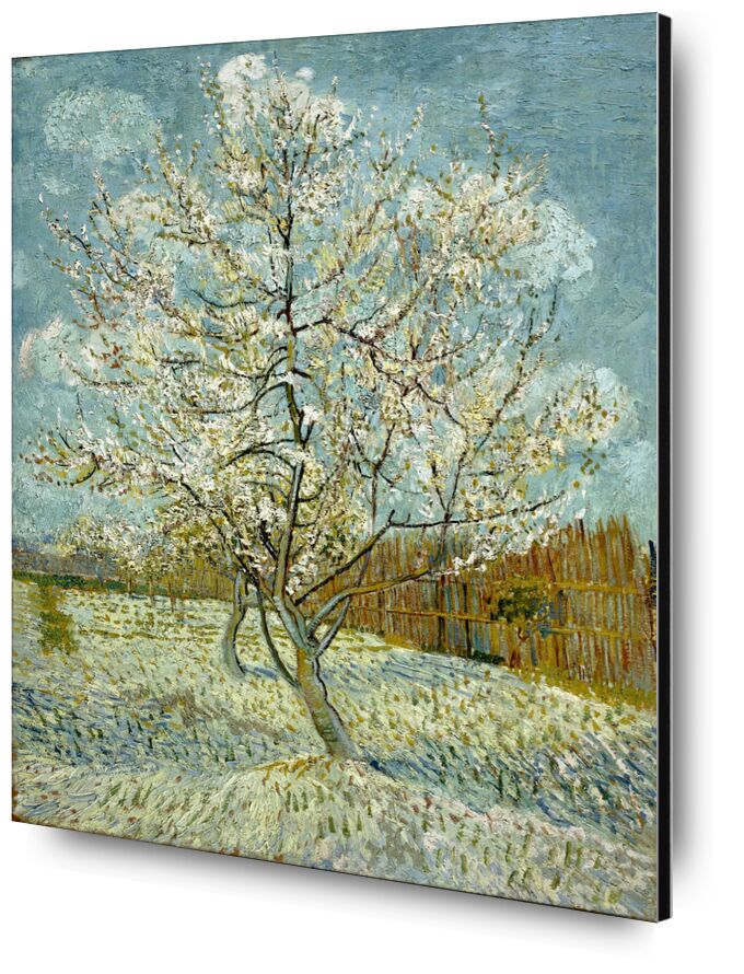 El melocotonero rosa - Van Gogh desde Bellas artes, Prodi Art, naturaleza, árbol, pintura, Van gogh