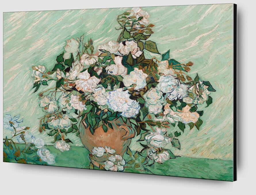 Roses - Van Gogh de AUX BEAUX-ARTS Zoom Alu Dibond Image